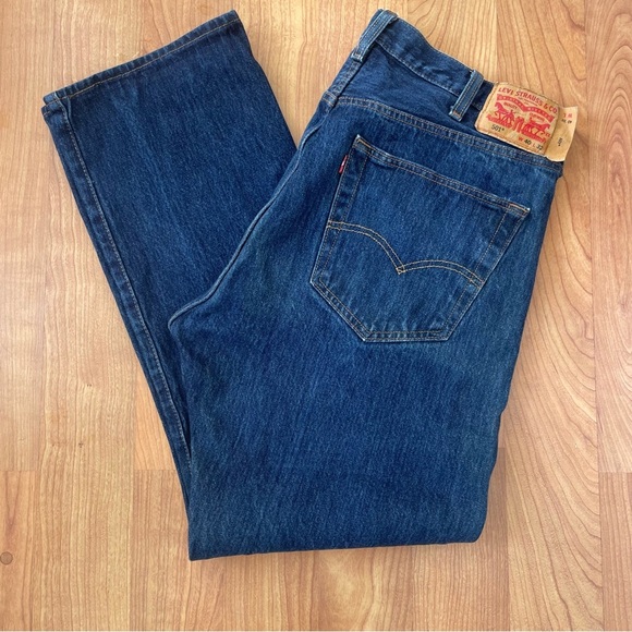Levi's Other - Levi 501 Jeans Blue Button Fly Straight Leg Original Fit Red Tag Men’s W 40 L 32